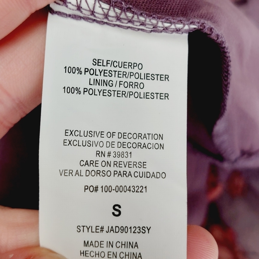 NEW Mason & Belle Plum Pudding Floral Summer Chiffon Boho Romantic Dress P6709 - Picture 8 of 9